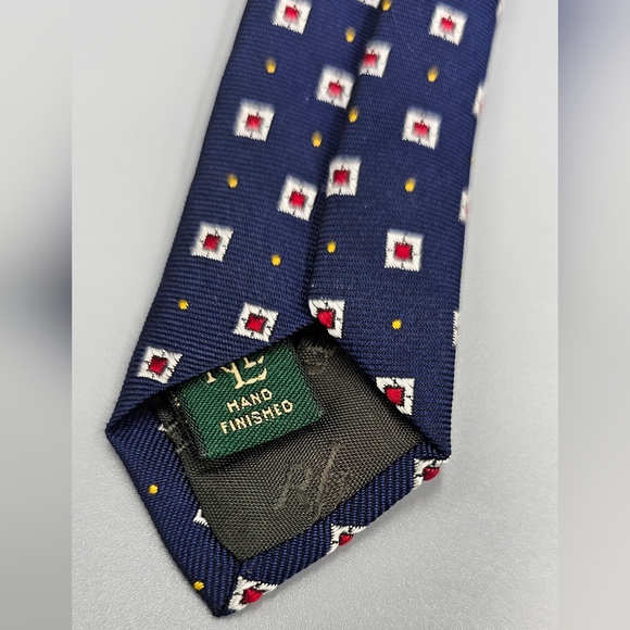 Lauren Ralph Lauren Geometric % Silk Men's Tie - Picture 4 of 5
